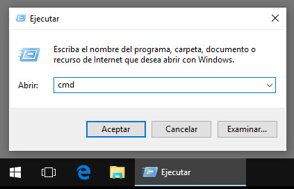 Ejecutar CMD